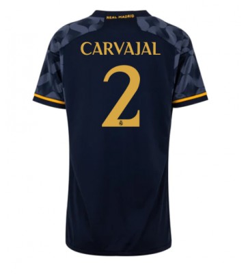 Real Madrid Daniel Carvajal #2 Replica Away Stadium Shirt for Women 2023-24 Short Sleeve